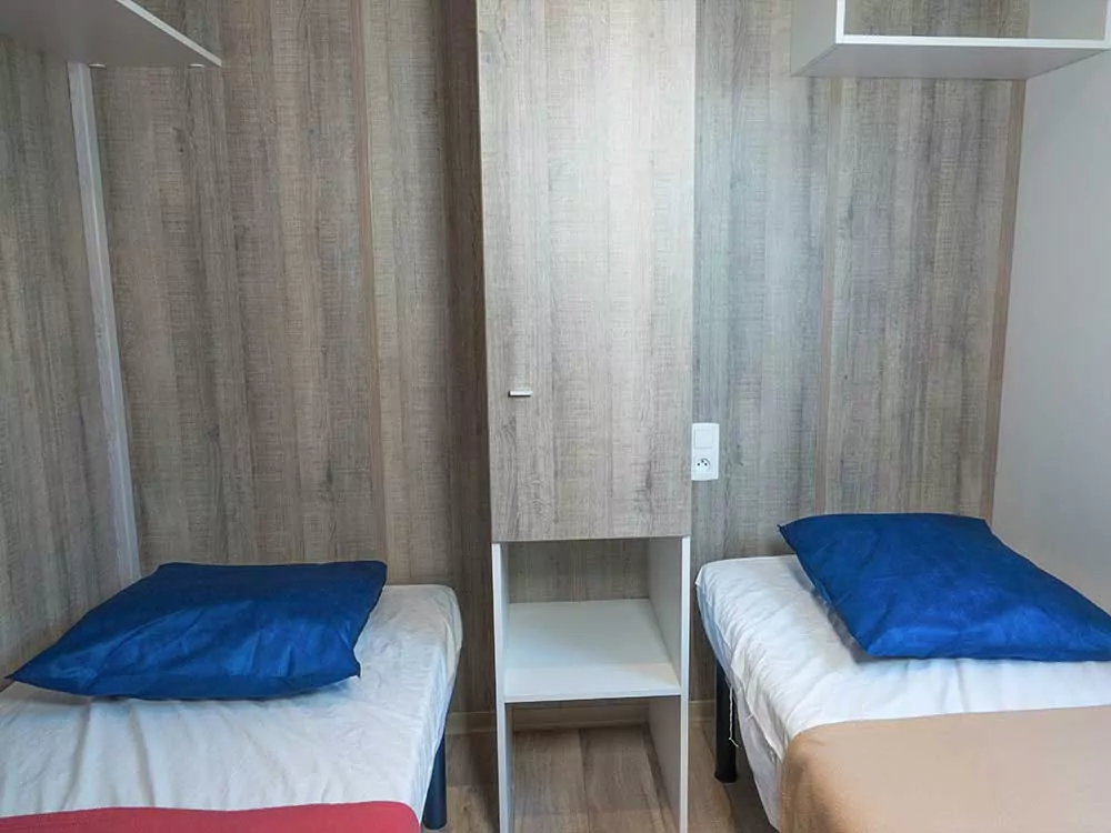 Chambre enfants du chalet bois île de Ré